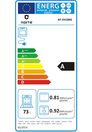 Narte OV200S 73 L Ankastre Fırın