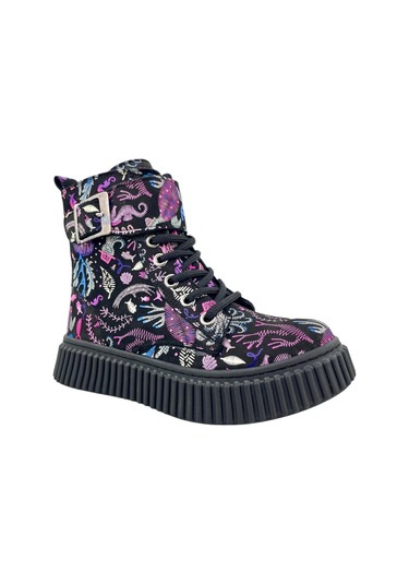 Aquarium Kız Yeni Genç Bot Siyah-fuşya Siyah