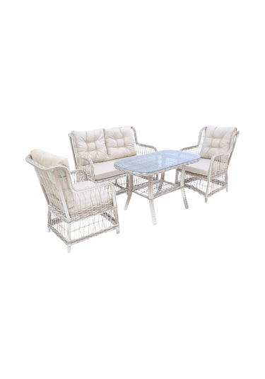 Lavida Bahçe Oturma Takımı Rattan 2+1+1 Ve Sehpa