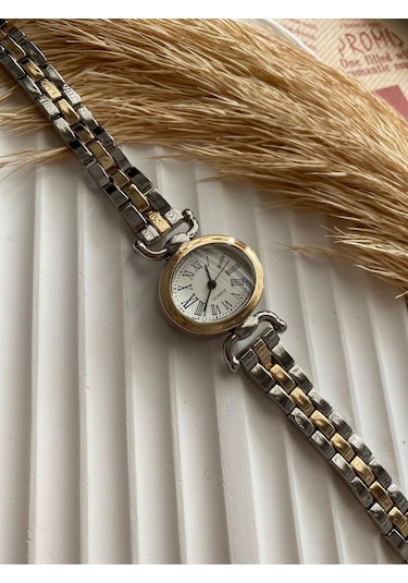 Rub072 25 Mm Rubsey Retro Minimal Hasır Kordon Vintage Kadın Kol Saati Siyah