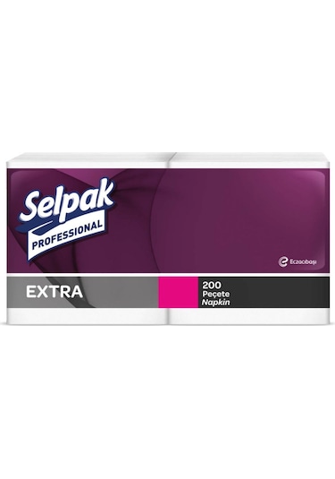 Professional Extra Peçete 30x30 Cm 15 Paket X 200 Yaprak 7900072 Beyaz