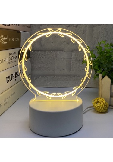 Yaratıcı Led Yazı Tahtası 7 Renkli Gece Lambası, Dokunmatik Ve Uzaktan Kumanda 9 Çok Renkli