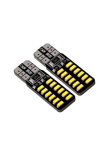 Dipsiz T10 W5W Led Beyaz Park Lamba Ampül 2 Adet Takım (280379991)