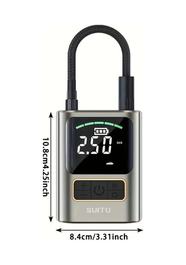 Willowhaven Kablosuz Dijital Ekranlı Multifonksiyonel Elektrikli Hava Pompası Araba Motosiklet Bisiklet