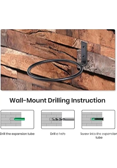 A1-vazo Tutucu Pot Tutucu Ekici Metal Duvar Asma Halkası Pratik Iyi Yükleme Saksı Tutucu Halka Duvara Monte Kolay Kurulum