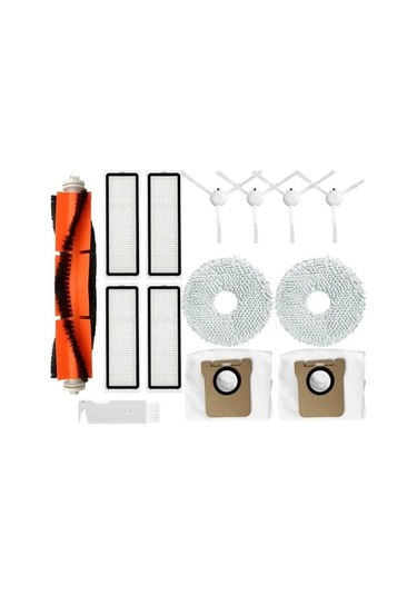 Unimarket Xiaomi Robot Süpürge X10+ B101gl Yan Fırça, Hepa Filtre, Toz Torbası & Aksesuar Seti Süpürge Yedek Parçaları