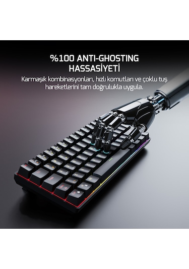 Gamepower Nexa He60 1k Rgb Hall-effect Manyetik Switch Kablolu Gaming Klavye