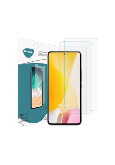 Microsonic Xiaomi Mi 12 Lite Screen Protector Nano Glass Cam Ekran Koruyucu 3 Lü Paket
