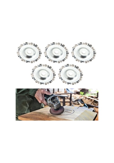 Lemestar 5'li Set Yüksek Performanslı Metal Ve Ahşap Kesme Diskleri - Çok Amaçlı Açılı Taşlama Makinesi Uyumlu