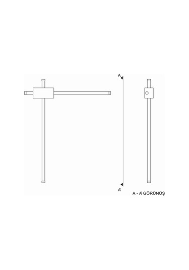 Led Duvar Aplik Sword Dock Siyah