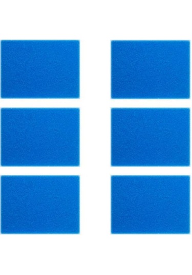 Yuntech01 Tineco İfloor Hf10e-01 Süpürge İçin 6 Adet Mavi Sponge Filtre - Toz Ve Pollen Temizliği, Dayanıklı Malzeme