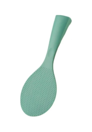 Pirinç Kaşığı Gıda Sınıfı Isıya Dayanıklı Kürek Silikon Ayaklı Tip Pirinç Spatula Yemek Servis Pirinç Küreği Mutfak Aleti Mavi