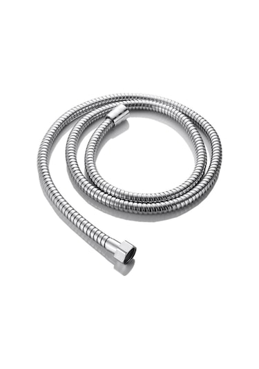 Kustar Yüksek Kaliteli Örgülü Spiralli Banyo Duş Hortumu 1,5 Metre Gri
