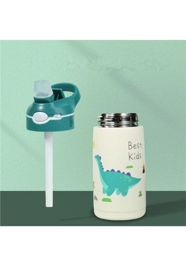 Maoyaya 400 Ml Çocuk Termos Su Şişesi - Bebek Ördek Kupa Bebek Termos