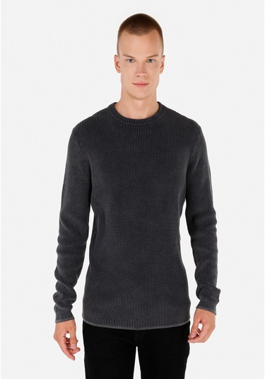 Colins Antrasit Erkek Kazak Antrasit