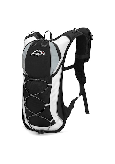 Inoxto-bisiklet Yürüyüş Koşu İçin 5l Hidrasyon Paketi Nefes Y28360b Siyah