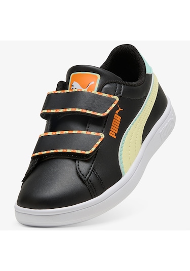 Puma Smash 3.0 Playdate Çocuk Siyah Spor Ayakkabı 402830 Siyah