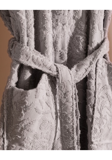 Madame Coco Roesia Şalyaka Kadın Bornoz Born0000000024gri