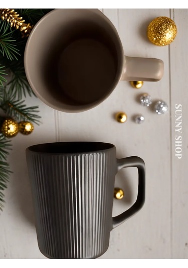 Sunny Home Çay Ve Kahve İçin Seramik Kupa 438750446 Siyah