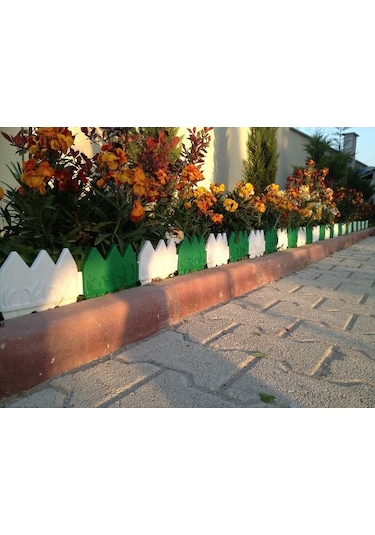 8 X 16 Paket Dekoratif Bahçe Çiti Uzunluk 21.76 Cm Yeşil