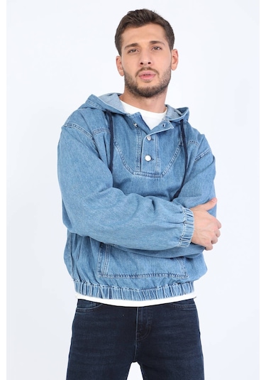 Keepout Erkek Jean Sweatshirt Mavi 001