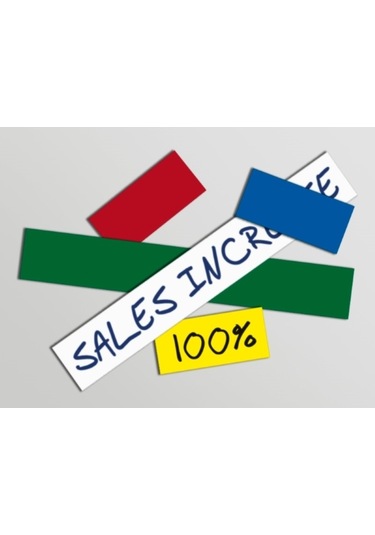 2 Metre Yazılabilir Şerit Mıknatıs Magnet Beyaz- 20 Mm Genişlik