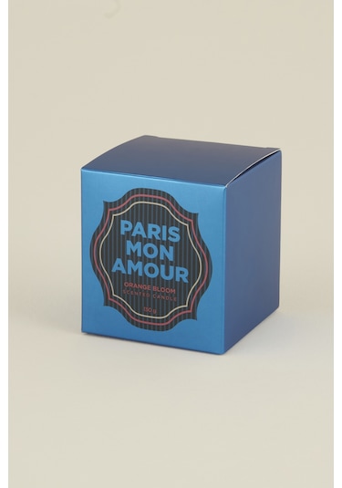 Karaca Home Pop Art Koleksiyonu Paris Mon Amour Orange Bloom Kokulu Mum Mavi