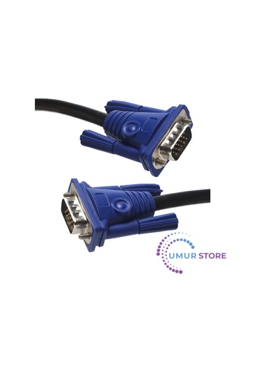 5m Ferrit Core Emı/rfı Filtreli Vga Monitör Kablosu