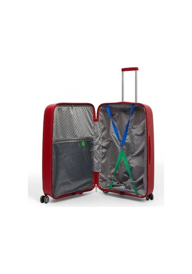 Benetton 60 Cm Kırmızı Unisex Orta Boy Valiz 14bnt1000-02 Kırmızı