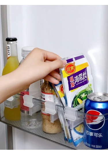 Wezone 8 Adet Esnek Buzdolabı Bölücü, Mutfak Dolapları Ve Raflar İçin Organize Edici Plastik Ayırıcı Beyaz