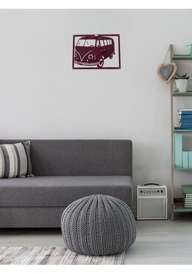 Volkswagen Klasik Minibüs Lazer Kesim Metal Tablo