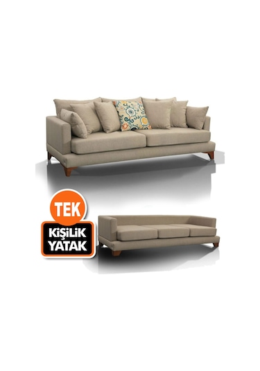 Seray Seray'Dan Serrari 3Lü Yataklı Tek Kişilik Yataklı Kanepe