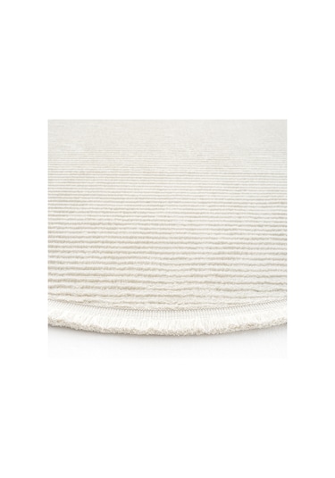 Cool Halı Vetrina 3601 Yumuşak Yuvarlak Kesme Yolluk Halı Makine Halısı Krem