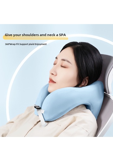 Xiyyadms Okul Ofis İçin Bellek Köpük Boyun Yastığı - Ergonomik U Şekilli, Yatma/baş Tutma Desteği, Pembe 28x24x17cm Pembe