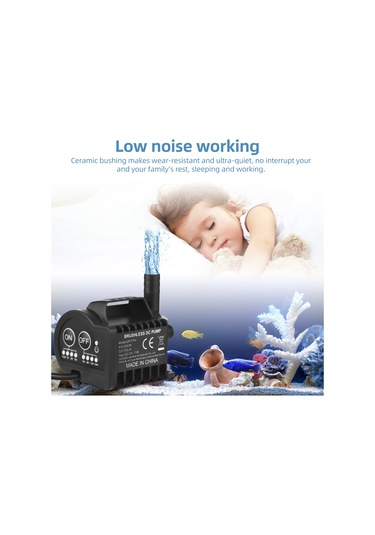 Konesam 12v Mini Taşınabilir Su Pompası, 700l/h Akış, 3m Yükseklik, Akvaryum Ve Bahçe Çeşmeleri İçin İdeal