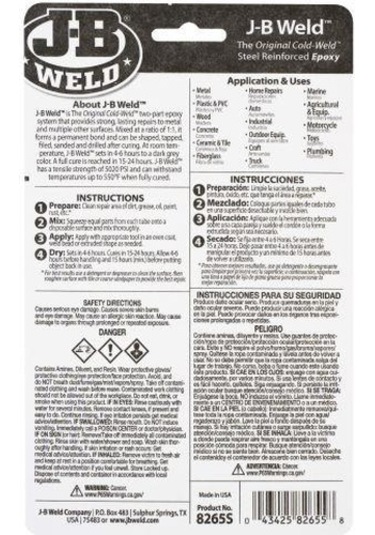 Jb Weld Adhesive Weld Çiftli Epoksi Yapıştırıcı Ve Tamir Macunu