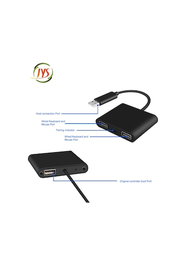 Switch/xbox One/ps4 İçin Klavye Ve Fare Adaptörü, Siyah
