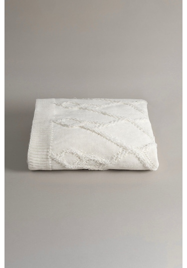 Espuma De Mar Krem Tek Kişilik Battaniye 160x220 37126 Krem