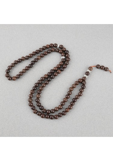 Yılan Ağacı 99luk Küre Kesim 8mm Namaz Tesbihi Kahverengi