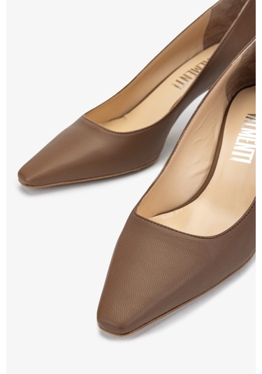 Valmenti Sergio Kadın Taba Hakiki Deri Topuklu Ayakkabı 613 27596 Bn Ayk Y24 Taba