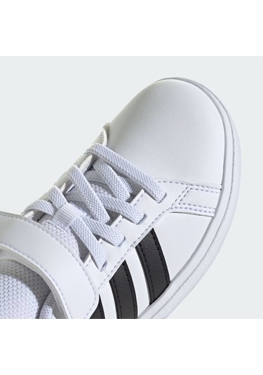 Ftwwht/cblack/ftwwht Adidas Çocuk Tenis Ayakkabı Grand Court 2.0 El Ih5529 Beyaz