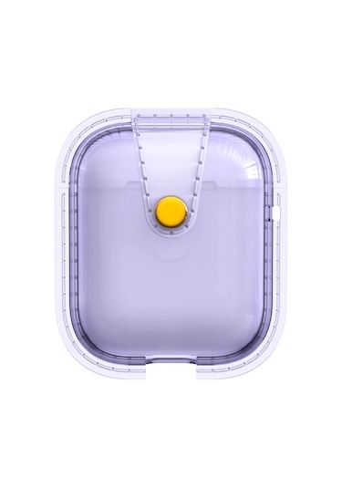 Goocamp Air-pods Airbag 33 Darbelere Karşı Dayanıklı Magnetik Kılıf-mor Mor