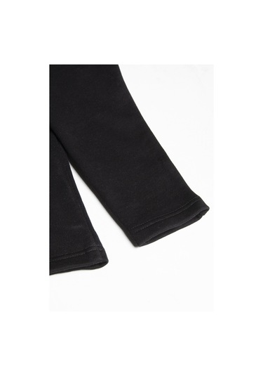 Erkek Siyah Rahat Kalıp Yarım Fermuarlı Bato Yaka Basic Sweatshirt 21k-5200179-2 - Siyah