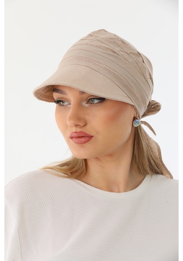 Safari Bağlamalı Taş Siperli Bandana Vizör Taş