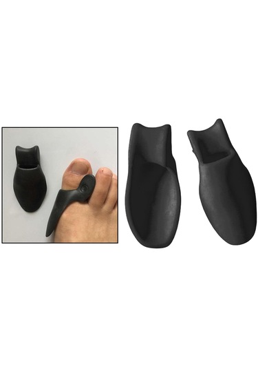 Homyl 2x Kauçuk Ayak Koruyucuları Ped Kabartma Düzeltici Siyah