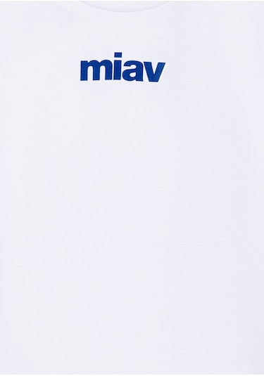 Mavi - Miav Baskılı Beyaz Tişört 66332620 Beyaz (510074593) Beyaz