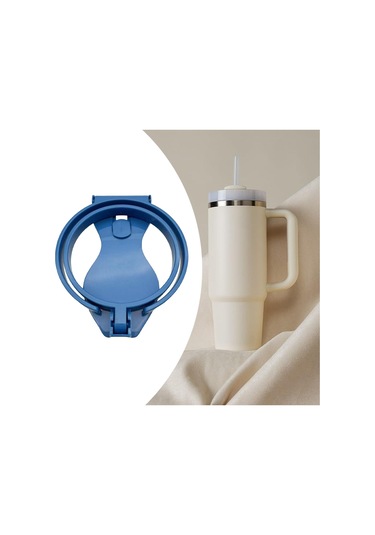 Suntek Bardak Tutucu İçki Ataşmanı Delik Çanta Plaj Tote Mavi