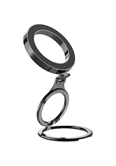 Polham Çift Halkalı Yüzük Tipi Manyetik Standlı Telefon Tutucu, 360 Derece Ayarlanabilir Taşınabilir