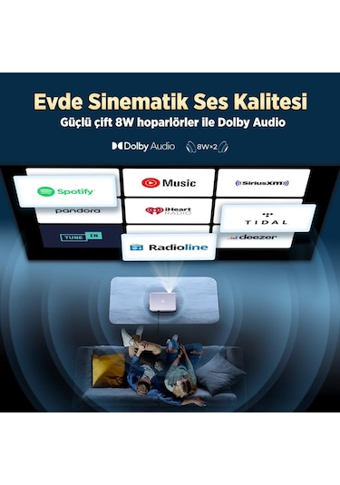 Vankyo Performance V700g Android Google Tv Hdr10+ 4k Destekli Projeksiyon Cihazı