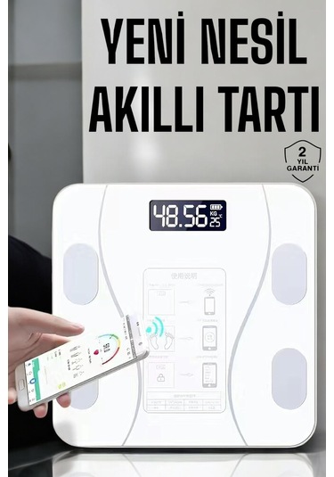 Tartı Baskül Dijital Elektronik Tartı Vücut Analiz Wifi Akıllı Yağ Ölçer Diğer